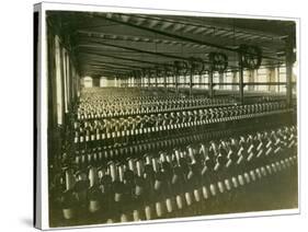 Carpet Yarn Spinning, Leas Spinning Mill, 1923-English Photographer-Stretched Canvas