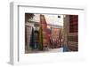 Carpets and rugs on a market stall-Natalie Tepper-Framed Photo