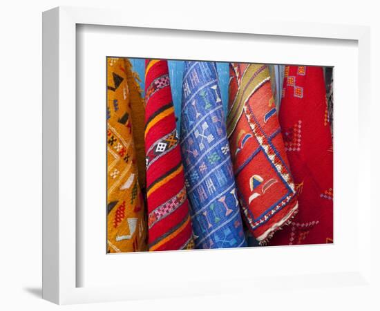 Carpets, Chefchaouen, Morocco, North Africa, Africa-Marco Cristofori-Framed Photographic Print