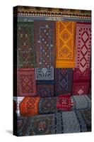 Carpets for sale at market, Bhutan.-Gavriel Jecan-Stretched Canvas