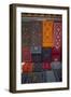 Carpets for sale at market, Bhutan.-Gavriel Jecan-Framed Photographic Print