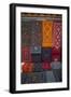 Carpets for sale at market, Bhutan.-Gavriel Jecan-Framed Photographic Print