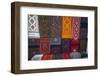 Carpets for sale at market, Bhutan.-Gavriel Jecan-Framed Photographic Print