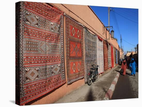 Carpets for Sale in the Street, Marrakech, Morocco, North Africa, Africa-Vincenzo Lombardo-Stretched Canvas