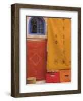 Carpets Hanging Outside Shop in the Medina, Essaouira, Morocco, North Africa, Africa-Jane Sweeney-Framed Photographic Print