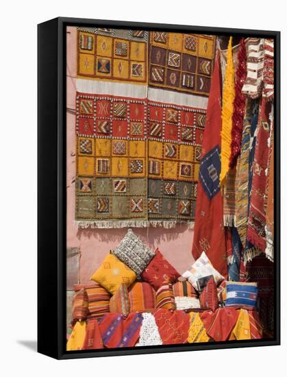 Carpets, Place De Criee, Souks, Marrakech, Morocco, North Africa, Africa-Ethel Davies-Framed Stretched Canvas