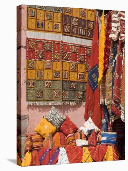 Carpets, Place De Criee, Souks, Marrakech, Morocco, North Africa, Africa-Ethel Davies-Stretched Canvas