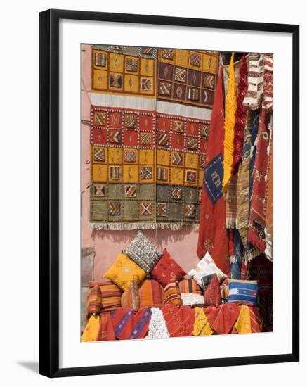 Carpets, Place De Criee, Souks, Marrakech, Morocco, North Africa, Africa-Ethel Davies-Framed Photographic Print