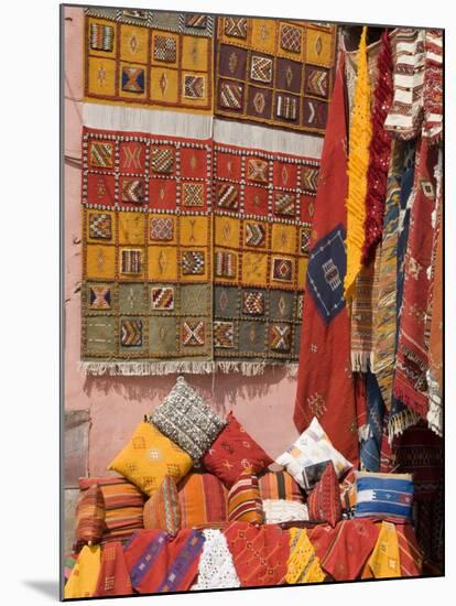 Carpets, Place De Criee, Souks, Marrakech, Morocco, North Africa, Africa-Ethel Davies-Mounted Photographic Print