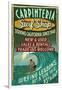 Carpinteria, California - Surf Shop Vintage Sign-Lantern Press-Framed Art Print