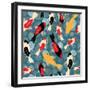 Carps in the Pond-Natalia Iashnova-Framed Photographic Print