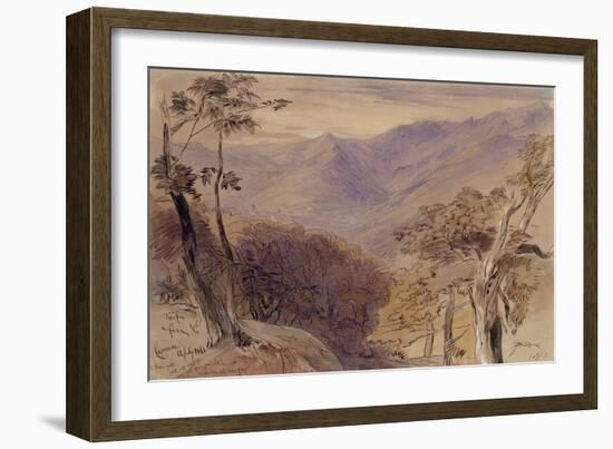 Carrara, 1861-Edward Lear-Framed Giclee Print