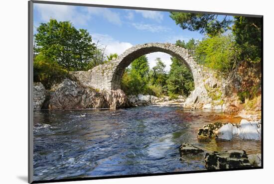 Carrbridge, oldest stone bridge in the Highlands, Scotland-Patrick Frischknecht-Mounted Photographic Print