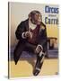 Carre Circus Chimp-Vintage Apple Collection-Stretched Canvas