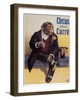 Carre Circus Chimp-Vintage Apple Collection-Framed Giclee Print