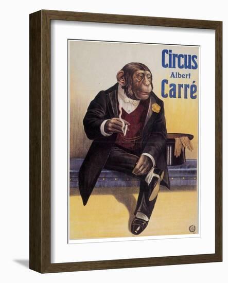 Carre Circus Chimp-Vintage Apple Collection-Framed Giclee Print