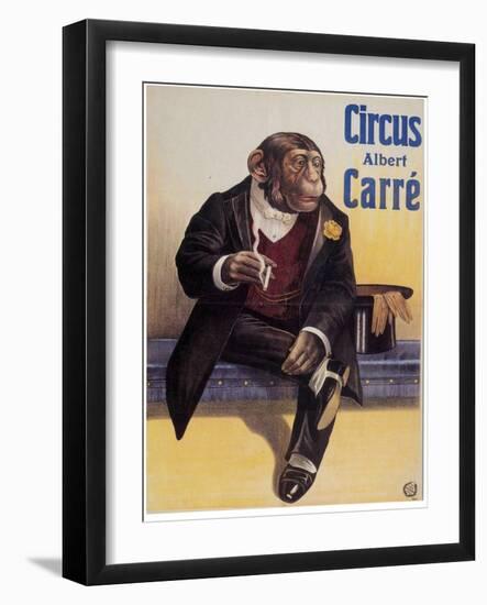 Carre Circus Chimp-Vintage Apple Collection-Framed Giclee Print