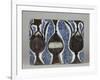 Carreau à décor de vase et pichets-null-Framed Giclee Print