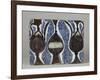 Carreau à décor de vase et pichets-null-Framed Giclee Print