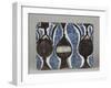 Carreau à décor de vase et pichets-null-Framed Giclee Print