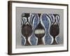 Carreau à décor de vase et pichets-null-Framed Giclee Print