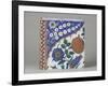 Carreau à décor floral polychrome-null-Framed Giclee Print