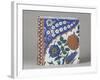 Carreau à décor floral polychrome-null-Framed Giclee Print