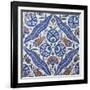 Carreau aux lèvres bleues dites "lèvres de Bouddha" et sequins-null-Framed Giclee Print