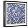 Carreau aux lèvres bleues dites "lèvres de Bouddha" et sequins-null-Framed Giclee Print