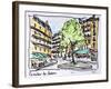 Carrefour de l'Odeon, Paris, France-Richard Lawrence-Framed Photographic Print