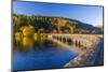 Carreg Ddu Viaduct and Reservoir, Elan Valley, Powys, Mid Wales, United Kingdom, Europe-Billy Stock-Mounted Photographic Print