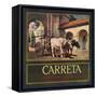 Carreta Brand - Claremont, California - Citrus Crate Label-Lantern Press-Framed Stretched Canvas