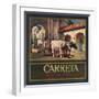 Carreta Brand - Claremont, California - Citrus Crate Label-Lantern Press-Framed Art Print