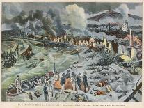 Rescuers in the Ruins of Saint-Pierre Martinique Entirely Destroyed by the Eruption of Mount Pelee-Carrey-Art Print