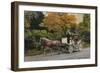 Carriage at Central Park-John Zaccheo-Framed Premium Giclee Print