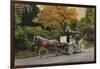 Carriage at Central Park-John Zaccheo-Framed Giclee Print