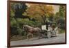 Carriage at Central Park-John Zaccheo-Framed Giclee Print