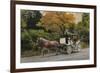 Carriage at Central Park-John Zaccheo-Framed Giclee Print