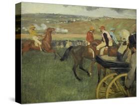 Carriage at the Races, 1877-1878-Edgar Degas-Stretched Canvas