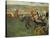 Carriage at the Races, 1877-1878-Edgar Degas-Stretched Canvas