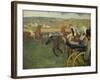 Carriage at the Races, 1877-1878-Edgar Degas-Framed Giclee Print