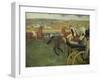 Carriage at the Races, 1877-1878-Edgar Degas-Framed Giclee Print