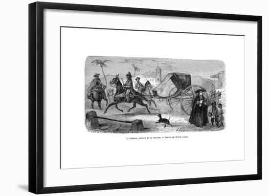 Carriage, Havana, Cuba, 1859-Victor Adam-Framed Giclee Print