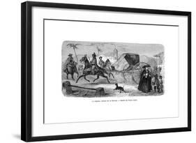 Carriage, Havana, Cuba, 1859-Victor Adam-Framed Giclee Print