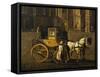 Carriage in Stephandom Square in Vienna, Painting by Anton De Pain, Austria, 19th Century-null-Framed Stretched Canvas