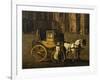 Carriage in Stephandom Square in Vienna, Painting by Anton De Pain, Austria, 19th Century-null-Framed Giclee Print
