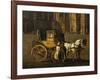 Carriage in Stephandom Square in Vienna, Painting by Anton De Pain, Austria, 19th Century-null-Framed Giclee Print