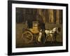 Carriage in Stephandom Square in Vienna, Painting by Anton De Pain, Austria, 19th Century-null-Framed Giclee Print