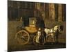 Carriage in Stephandom Square in Vienna, Painting by Anton De Pain, Austria, 19th Century-null-Mounted Giclee Print