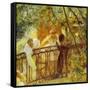 Carriage in Waiting-Gaston De Latouche-Framed Stretched Canvas